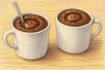 Mug cakes au Nutella