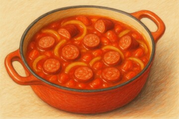Saucisses fumées façon rougail